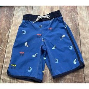 Hanna Andersson HA Little Boy Toddler Surfer Swim Trunks Size 100 cm, 4T